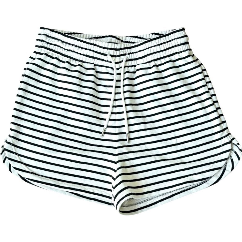 H&M Pull-On Striped Elastic Waist Drawstring Shorts. Small. NWOT.
